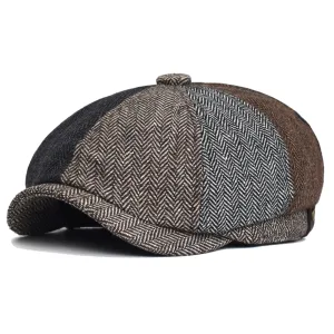 Casquette Gavroche Patchwork Homme