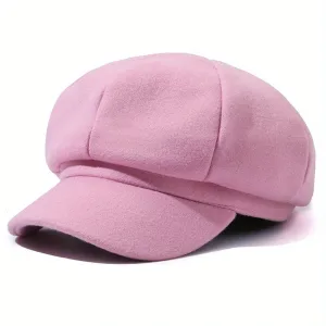 Casquette Gavroche Femme Rose​ | En Laine