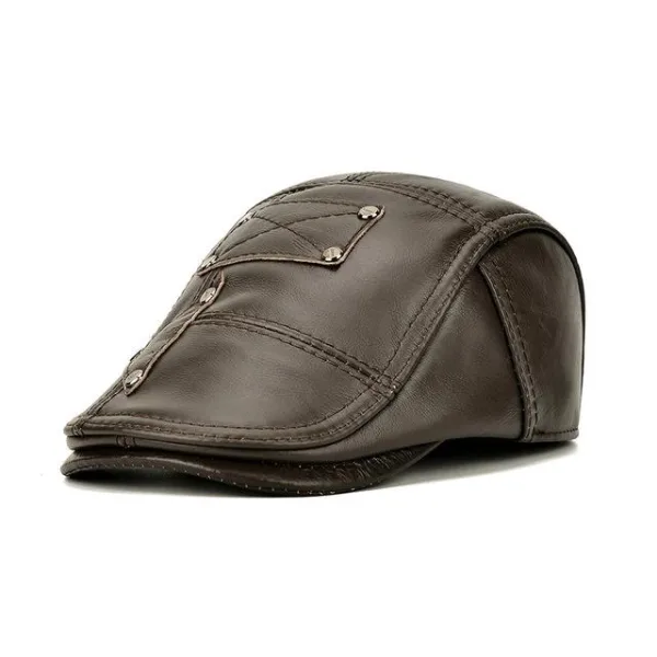 Casquette Plate Homme Cuir Birkenhead