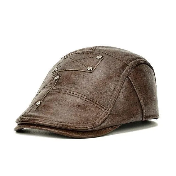 Casquette Plate Homme En Cuir​ | Scone
