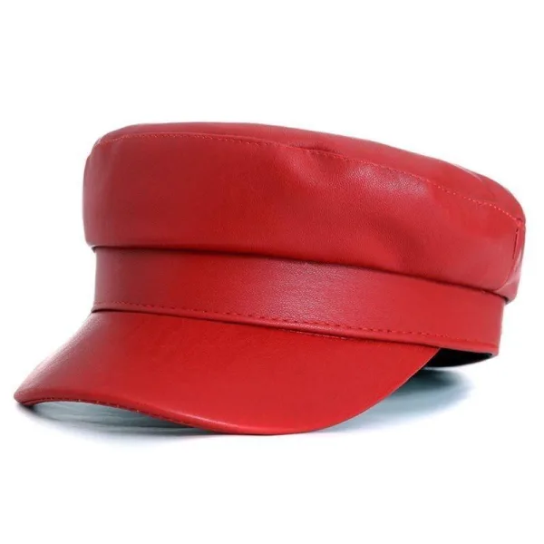 Casquette Simili Rouge Renton