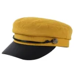Casquette jaune moutarde