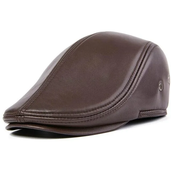 Casquette Plate Cuir Homme | Cavan