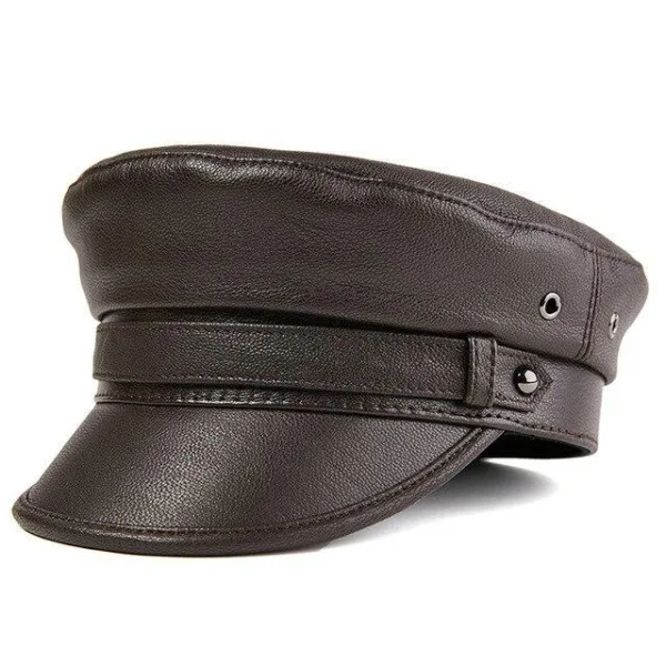 Casquette Cuir Marron Foncé Billings