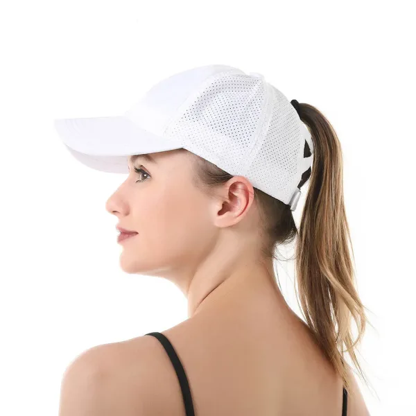 Casquette Trucker pour Femme à Queue de Cheval