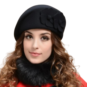 Béret Femme Fleur​ | Feutre de Laine