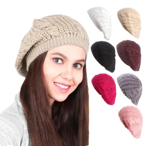 Béret Femme Laine Tricot