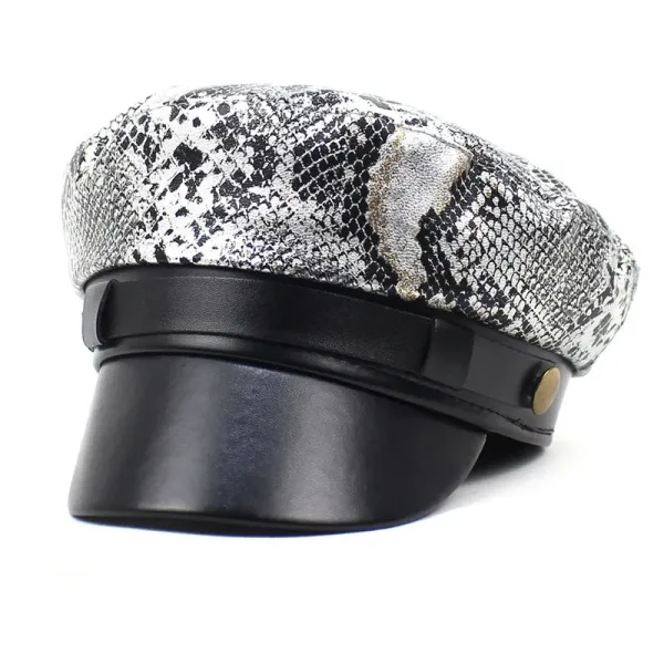 Casquette Femme Peau de Serpent