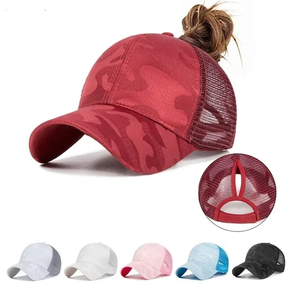 casquette trucker femme queue de cheval