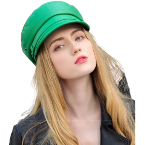 Casquette Verte | Femme Cuir Sara