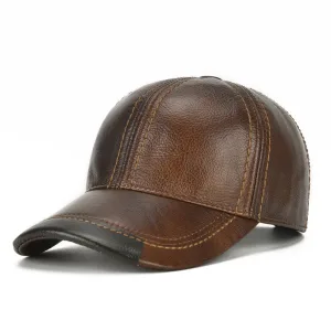 Casquette Cuir Brun | Baseball Conrad
