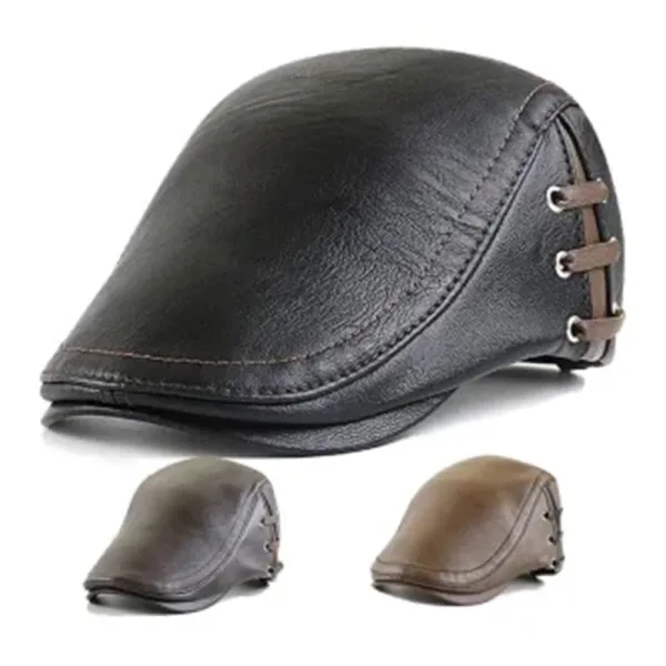 casquette plate cuir​ | PU Dromore