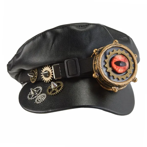 Engrenage Steampunk | Casquette Noire
