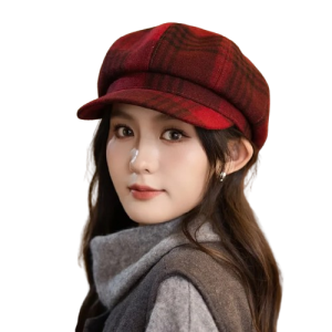 Casquette Gavroche Femme à Carreaux Eléonore