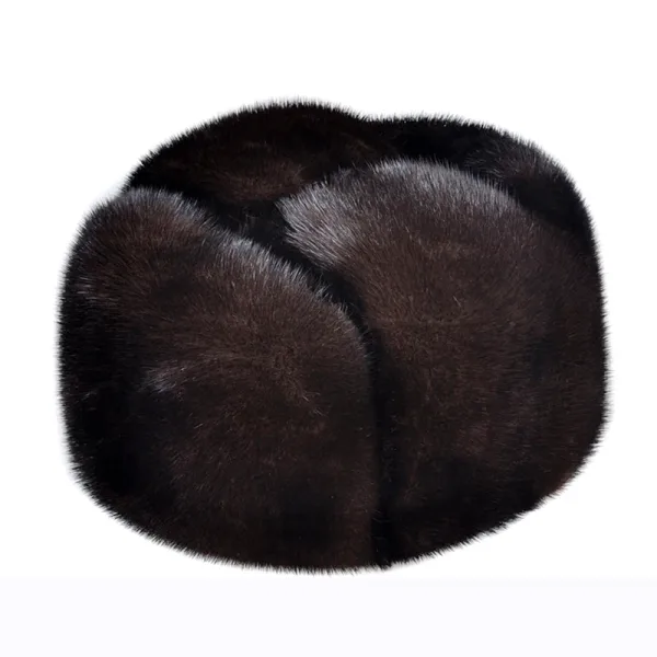 Chapka En Fourrure Véritable De Vison