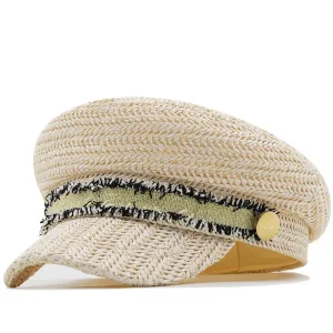 Casquette En Paille Femme Kaki Flint