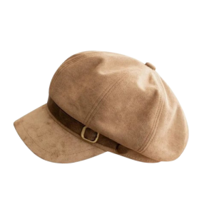 Casquette Gavroche Femme Imitation Daim