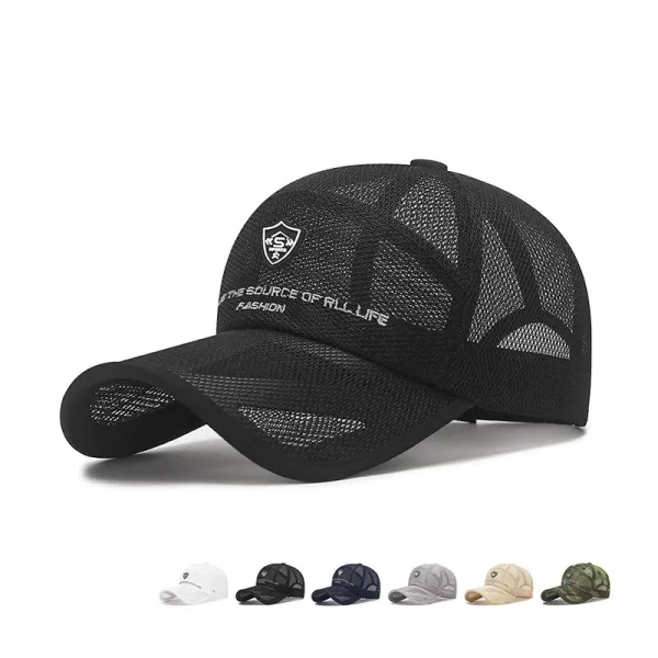 Casquette Maille | Baseball Noire