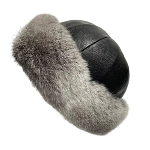 Chapka Cuir Unisexe En Fourrure | Lapin