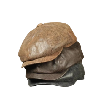 Casquette Gavroche Cuir | Vieilli Vintage