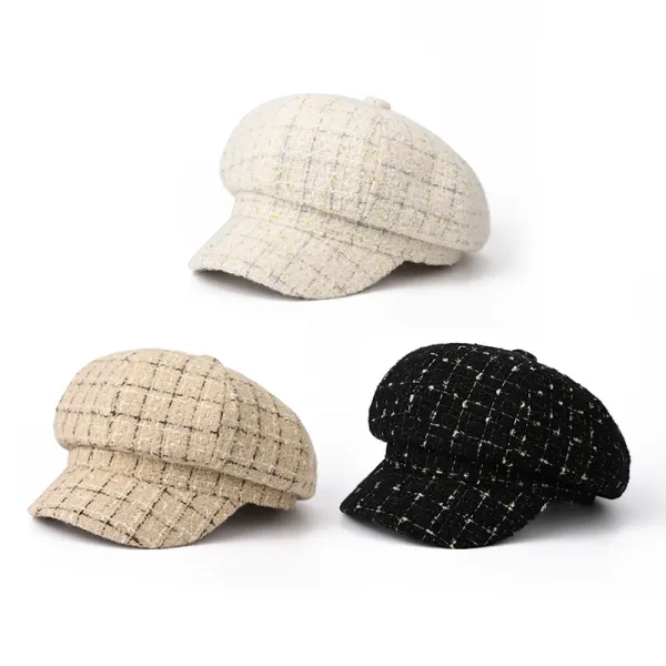 Casquette Noire | Gavroche Femme Christina