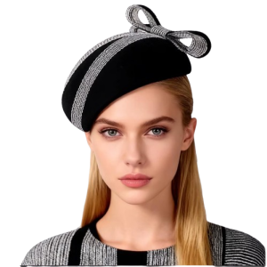 Béret Femme Chic Noir