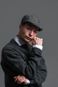 Casquette plate homme
